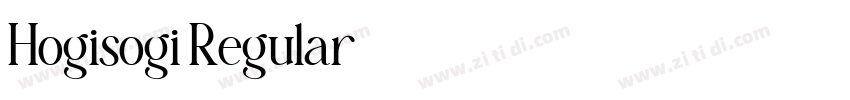 Hogisogi Regular字体转换 Hogisogi Regular字体转换